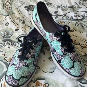 Keds X Taylor Swift Champion Sneakers Blue & Purple Rosettes; 7
